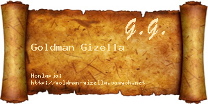 Goldman Gizella névjegykártya
